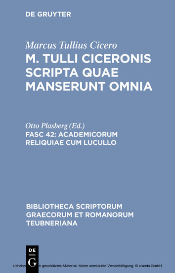 Academicorum reliquiae cum Lucullo main product photo