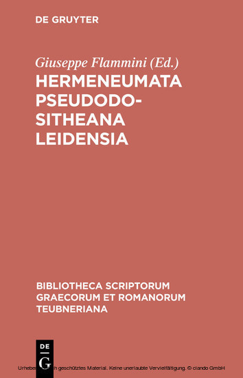 Hermeneumata Pseudodositheana Leidensia main product photo