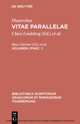 Plutarchus: Vitae parallelae. Volumen I/Fasc. 1