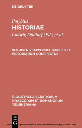 Appendix. Indices et historiarum conspectus