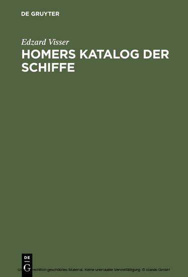 Homers Katalog der Schiffe main product photo