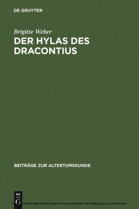 Der Hylas des Dracontius