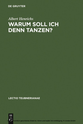 Warum soll ich denn tanzen?