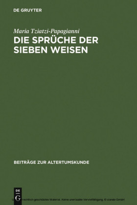 Die Sprüche der sieben Weisen