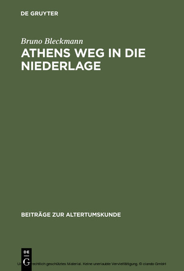 Athens Weg in die Niederlage main product photo