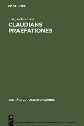 Claudians praefationes