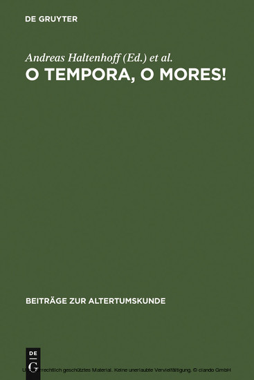 O tempora, o mores! main product photo