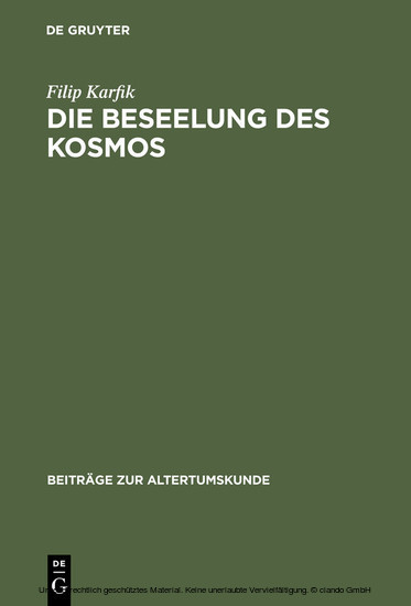 Die Beseelung des Kosmos main product photo