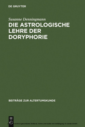 Die astrologische Lehre der Doryphorie