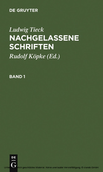 Nachgelassene Schriften main product photo