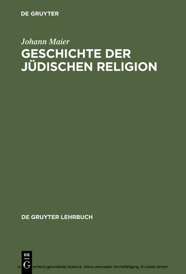 Geschichte der jüdischen Religion main product photo