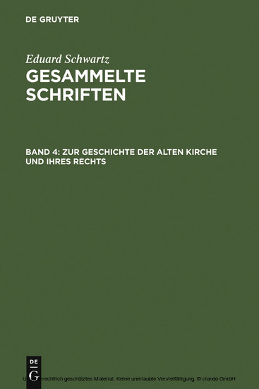 Zur Geschichte der Alten Kirche und ihres Rechts main product photo