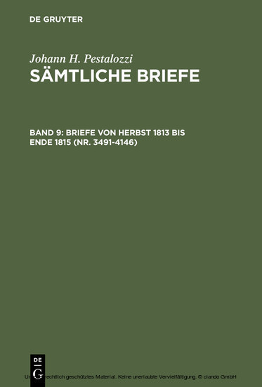 Briefe von Herbst 1813 bis Ende 1815 (Nr. 3491-4146) main product photo