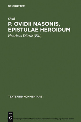 P. Ovidii Nasonis, Epistulae Heroidum