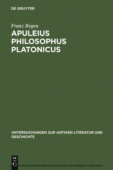Apuleius philosophus Platonicus main product photo