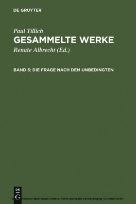 Die Frage nach dem Unbedingten