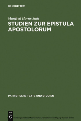 Studien zur Epistula Apostolorum