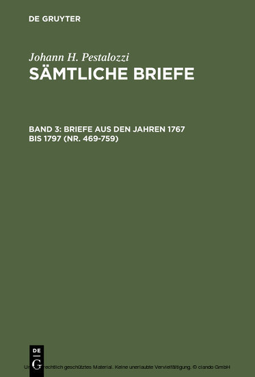 Briefe aus den Jahren 1767 bis 1797 (Nr. 469-759) main product photo