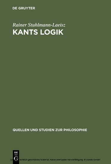 Kants Logik main product photo