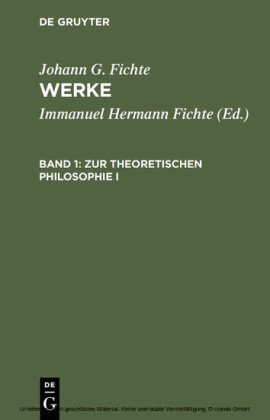 Zur theoretischen Philosophie I