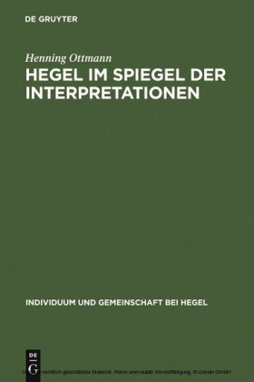 Hegel im Spiegel der Interpretationen