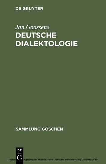 Deutsche Dialektologie main product photo