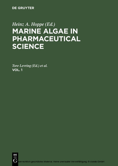Marine Algae in Pharmaceutical Science. Vol. 1 main product photo