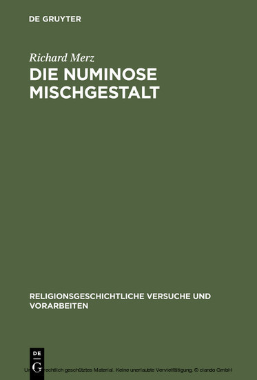 Die numinose Mischgestalt main product photo