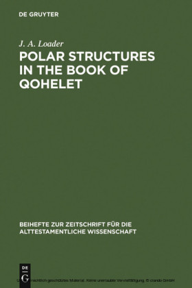 Polar Structures in the Book of Qohelet