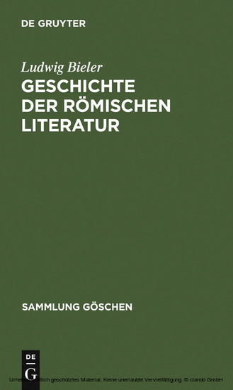 Geschichte der römischen Literatur main product photo