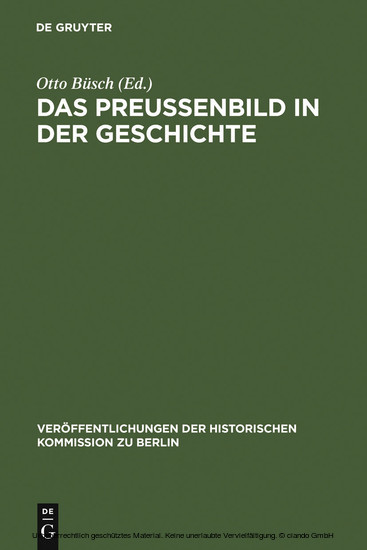 Das Preußenbild in der Geschichte main product photo