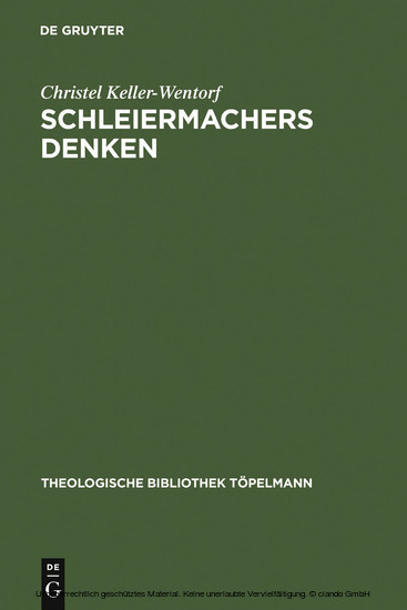 Schleiermachers Denken main product photo