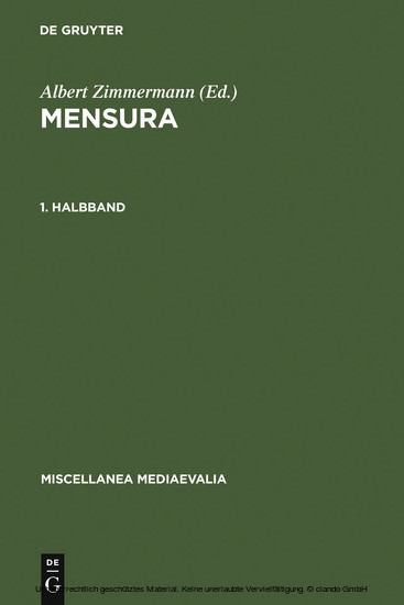 Mensura. 1. Halbbd main product photo