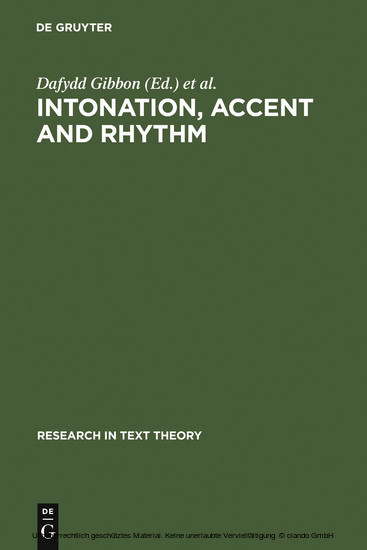 Intonation, Accent and Rhythm main product photo