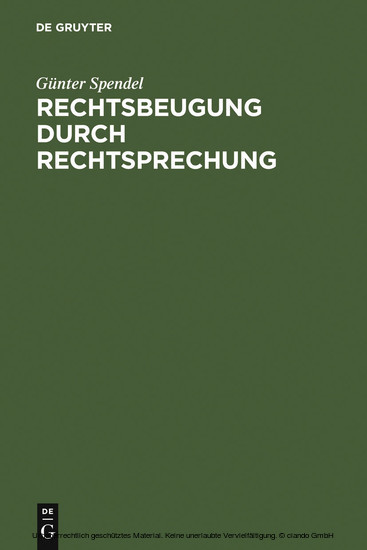 Rechtsbeugung durch Rechtsprechung main product photo
