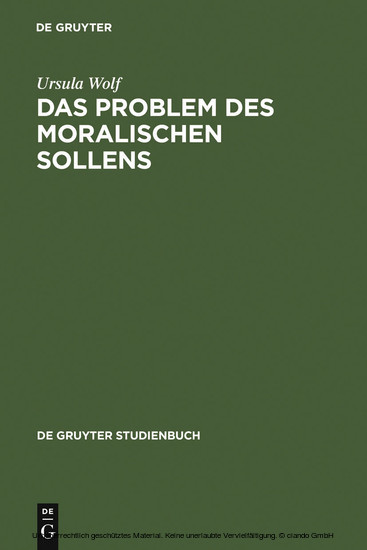 Das Problem des moralischen Sollens main product photo