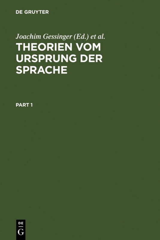 Theorien vom Ursprung der Sprache main product photo