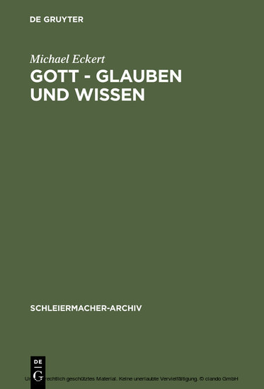 Gott - Glauben und Wissen main product photo