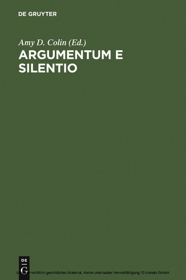 Argumentum e Silentio main product photo