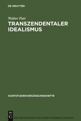 Transzendentaler Idealismus