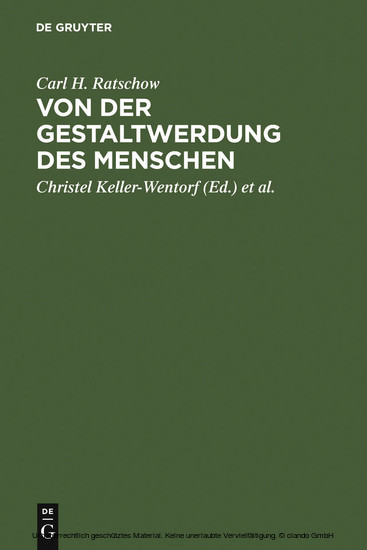 Von der Gestaltwerdung des Menschen main product photo
