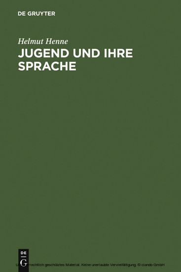 Jugend und ihre Sprache main product photo