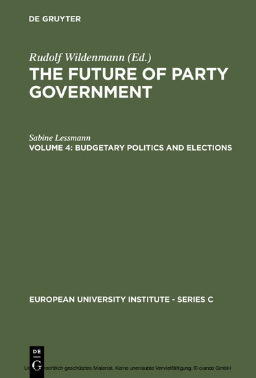 Budgetary Politics and Elections main product photo
