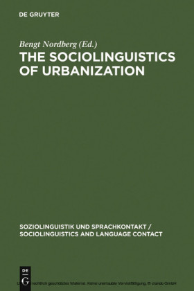 The Sociolinguistics of Urbanization