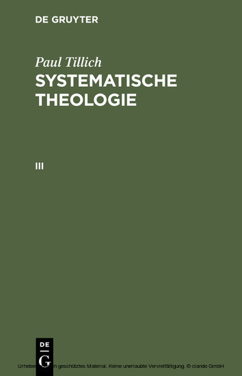 Systematische Theologie III. Bd.3 main product photo