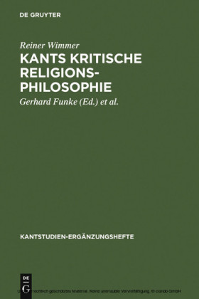 Kants kritische Religionsphilosophie