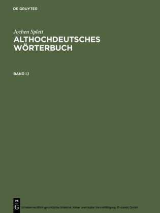 Althochdeutsches Wörterbuch