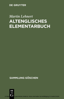 Altenglisches Elementarbuch