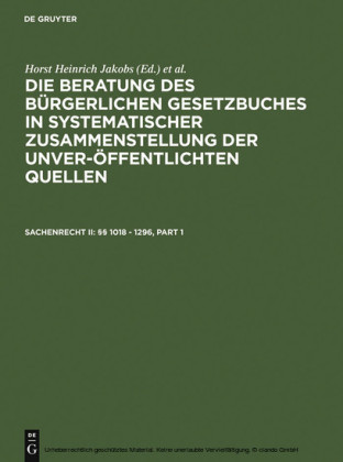Sachenrecht II: 1018 - 1296