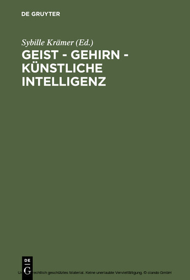 Geist - Gehirn - künstliche Intelligenz main product photo